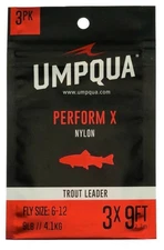 NEW 3-PACK UMPQUA PERFORM X TROUT LEADER 7.5' 6X 3.5LB NYLON LEADERS