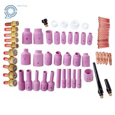 67pcs TIG Gas Lens Assorted Kit for QQ300 PTA DB SR WP17 18 26 Welding Torch