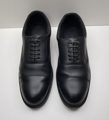 TUFFKING GRÖSSE 10 UK EU44 HERREN SCHWARZ LEDER CAP TOE BÜRO ARBEIT SICHERHEIT SCHUHE STIEFEL