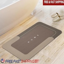 Super Absorbent Diatomite Bath Mat Rubber Back Non Slip Quick Dry Eco Friendly