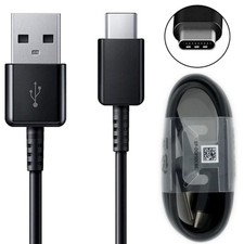 Black USB Type C Cable Data Charging Charge Cable For Samsung S9 S10 S20 S21 S22