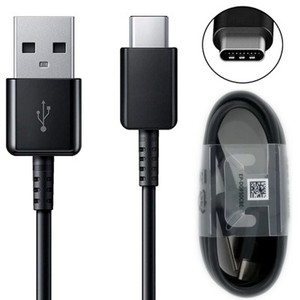 Black USB Type C Cable Data Charging Charge Cable For Samsung S9 S10 S20 S21 S22