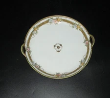 Antique Morimura Bros. Nippon Gold Moriage Floral 2 Handled Serving Dish