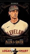 Shane Bieber 2021 Topps Allen & Ginter X #66 Cleveland Indians
