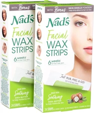 Nads Hair Removal Facial Strips 24 Count