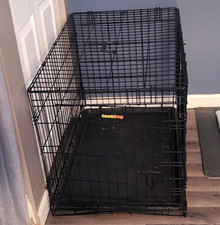 Good2Dog Folding Steel Wire Dog Crate w/ Plastic Tray, 42 in, Large