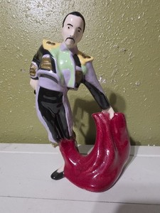 Vintage Mid-Century Ceramic Matador Figurine - Hand-Painted Spanish Bullfighter