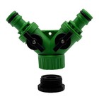 Garden Faucet Diverter Connector Y Shunt Plastic For Water Hose Splitter