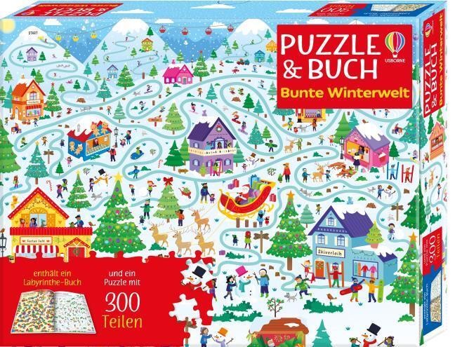Puzzle & Buch: Bunte Winterwelt | Kate Nolan (u. a.) | Deutsch | Spiel | 32 S. - Image 2