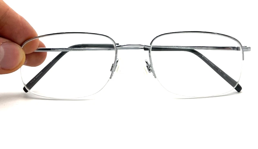 NEW FLEXON 606 LT GUNMETAL/SILVER AUTHENTIC EYEGLASSES 54-19-140 - Image 4 of 4