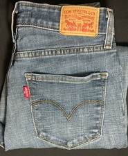 Levi's 721 High Rise Skinny Jeans Womens 27 W27 L28 Light Wash Denim Stretch