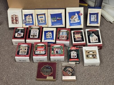 Lot 19 Hallmark Nostalgic Houses and Shops Keepsake Ornaments Vintage Village
