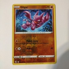 Pokemon Gligar 140/264 Reverse Holo Colpo di fusione comune quasi nuovo/MT