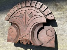 ANTIGUO FRONTÓN DE MUEBLES TALLADOS EN NOGAL.  ENVÍO GRATIS