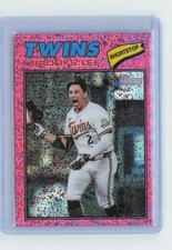 2026 Topps Heritage Brooks Lee Chrome Pink Sparkle Refractors #60 Twins