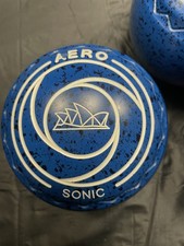Aero Sonic Bowls, Size 4H, Z Scoop Grip, WB 25, Ocean blue, Good condition