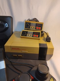 🔥Lot Of 3! Sega, Atari & NES Nintendo Consoles All Power On Untested No Cords 