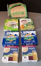 Mixed Lot Of Vtg. Canning Lids & Bernardin Gripper Ball Wide mouth, Superb Reg.