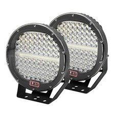 2 Pieces 9 inch 294W LED Pods Light Bar Black Round 24000Lm 9 in 294 B-Spot