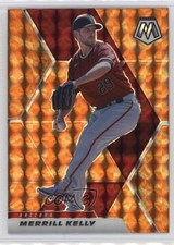 2021 Panini Mosaic Reactive Orange Mosaic Prizm Merrill Kelly #24 0a3