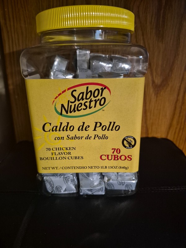 sabor nuestro, chicken flavor bouillon cubes 70 tablets