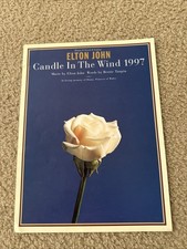 Partituras de colección Elton John Candle In The Wind 1997 Princesa Diana homenaje