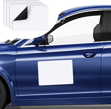 4Pcs Blank Car Magnets,17X12 Inch Car Door Magnets Set Signs Rounded Corners Fle