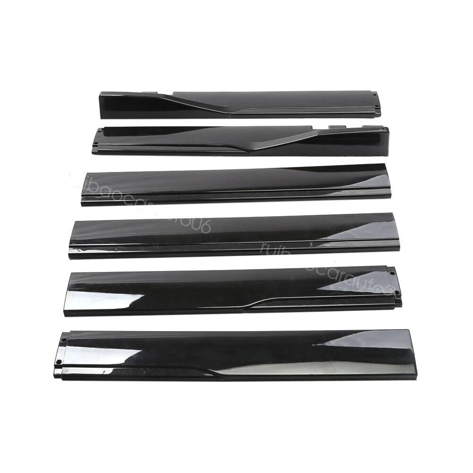 Glossy Black 86.6" Side Skirt Splitter Rocker Panel Lip For 2004 Mazda RX-8 - Image 4 of 4