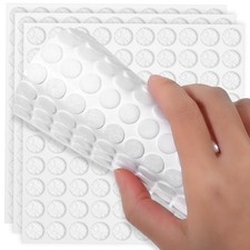 300 PCS Small Felt Furniture Pads, 3/8" Small Felt Pads for Cabinet Doors, Ad