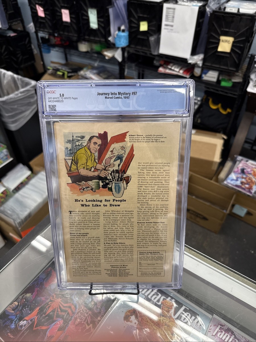 Journey Into Mystery # 97 - 1963 CGC 5.0, Origin Odin, 1st Surtur