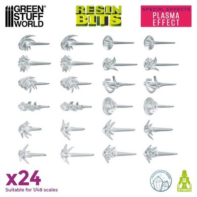 Green Stuff World Plasma Effekt Set (24) 3D printed plasma effect Set