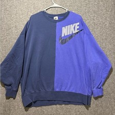 Nike Oversized Fleece Dance Sweatshirt Womens XS WAY oversized purple Swoosh