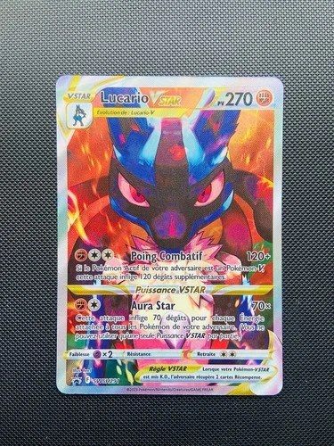 Carte Pokemon Lucario Vstar Swsh291 PROMO Full Art EB12.5 Zénith Suprême NEUF