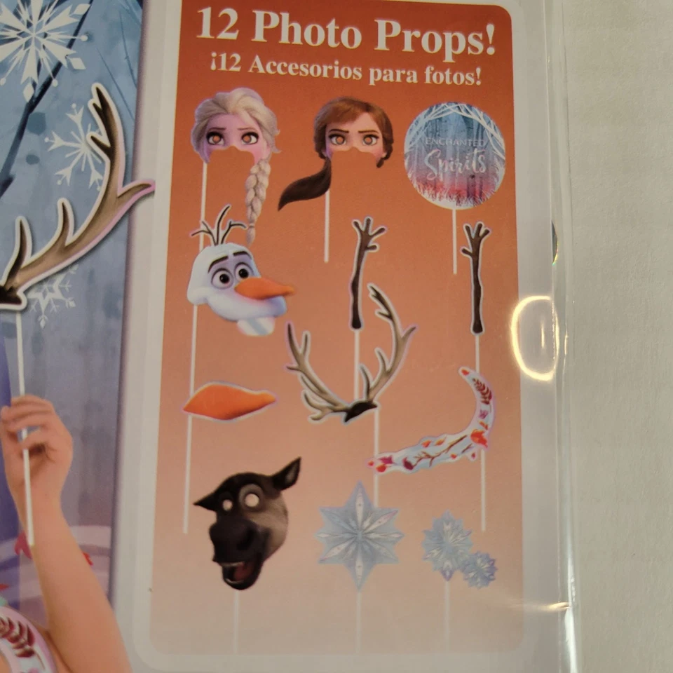 Disney Frozen II Scene Setters Backdrop w/12 Photo Props Over 6 ft Tall Birthday - Image 3 of 4