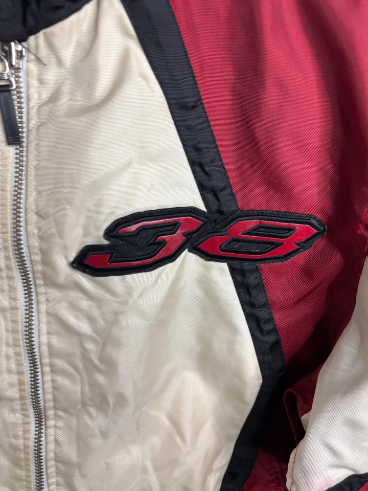 Chaqueta Avirex De Colección Para Hombre XL Roja Motocicleta Corredor 38 Pro Parche Años 90 6889 Foto 3 de 4