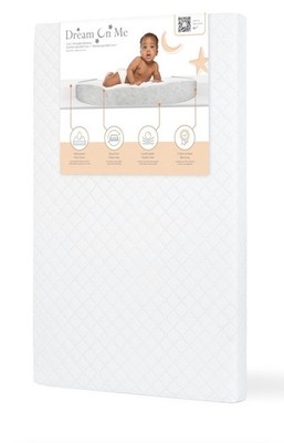 Dream on Me Holly 3  Mini/Portable Crib Mattress Waterproof