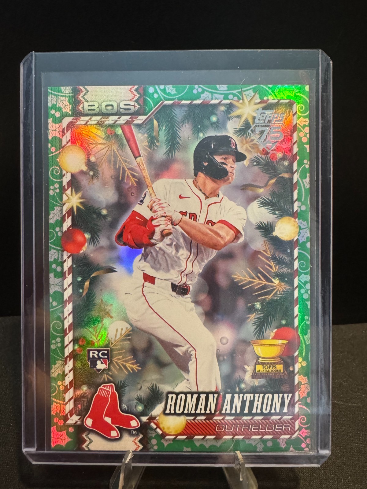 2026 Topps Holiday Baseball Roman Anthony Green Holiday RC #H170 Red Sox