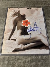 Brigitte Nielsen Signed 8x10 dual COAs