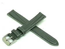 Invicta Women's Watch Replacement Band Gray Leather Strap 16mm Lug 7.5''