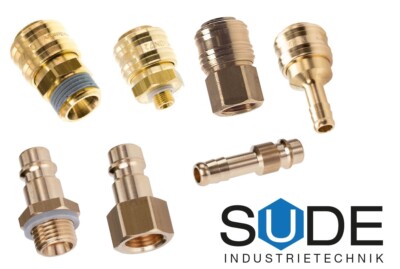 Druckluftkupplung NW7,2 Schnellkupplung Kupplungsstecker Nippel Stecker Messing 