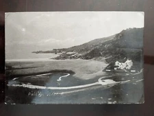 RPPC - Pwll Du, Gower, Wales, UK - 1945, Rough Edges