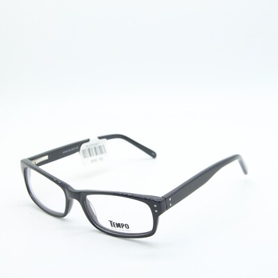 NEW TEMPO MP3003 BK BLACK MENS EYEGLASSES AUTHENTIC FRAMES 52-17