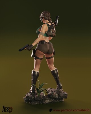 Tomb Raider Lara Croft 1/6 Scale Resin Figure -12K Quality- Unpainted or painted