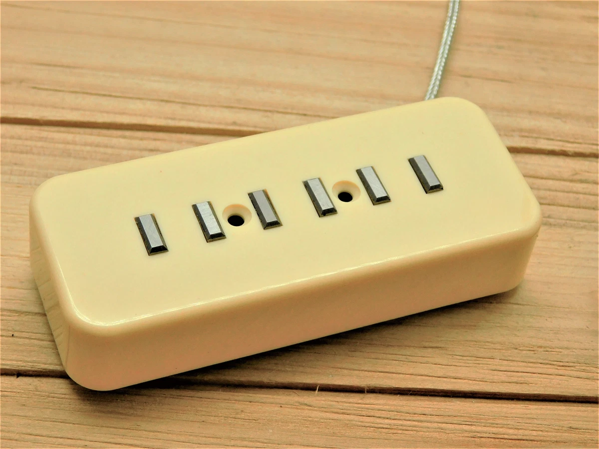 Alnico V STAPLE P90 Soap Bar Guitar Neck Pickup Cream
