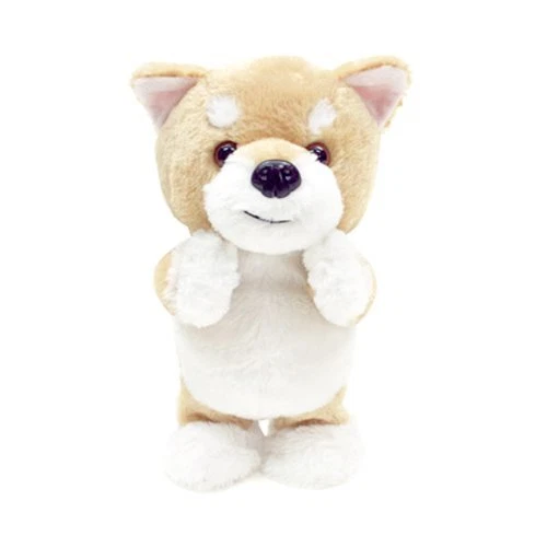 Shiba talking to clearance toy