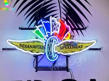 Indianapolis Motor Speedway Race 20"x12" Light Lamp Neon Sign HD Vivid Printing