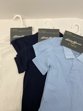 EDDIE BAUER SCHOOL UNIFORM SHORT SLEEVE POLO 2 PACK - MULTI COLORS/SIZES -