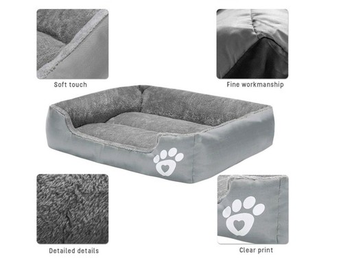 Extra Large Waterproof Warm Soft Fleece Dog Cat Bed Puppy Pets Basket Mat House - Picture 21 of 29