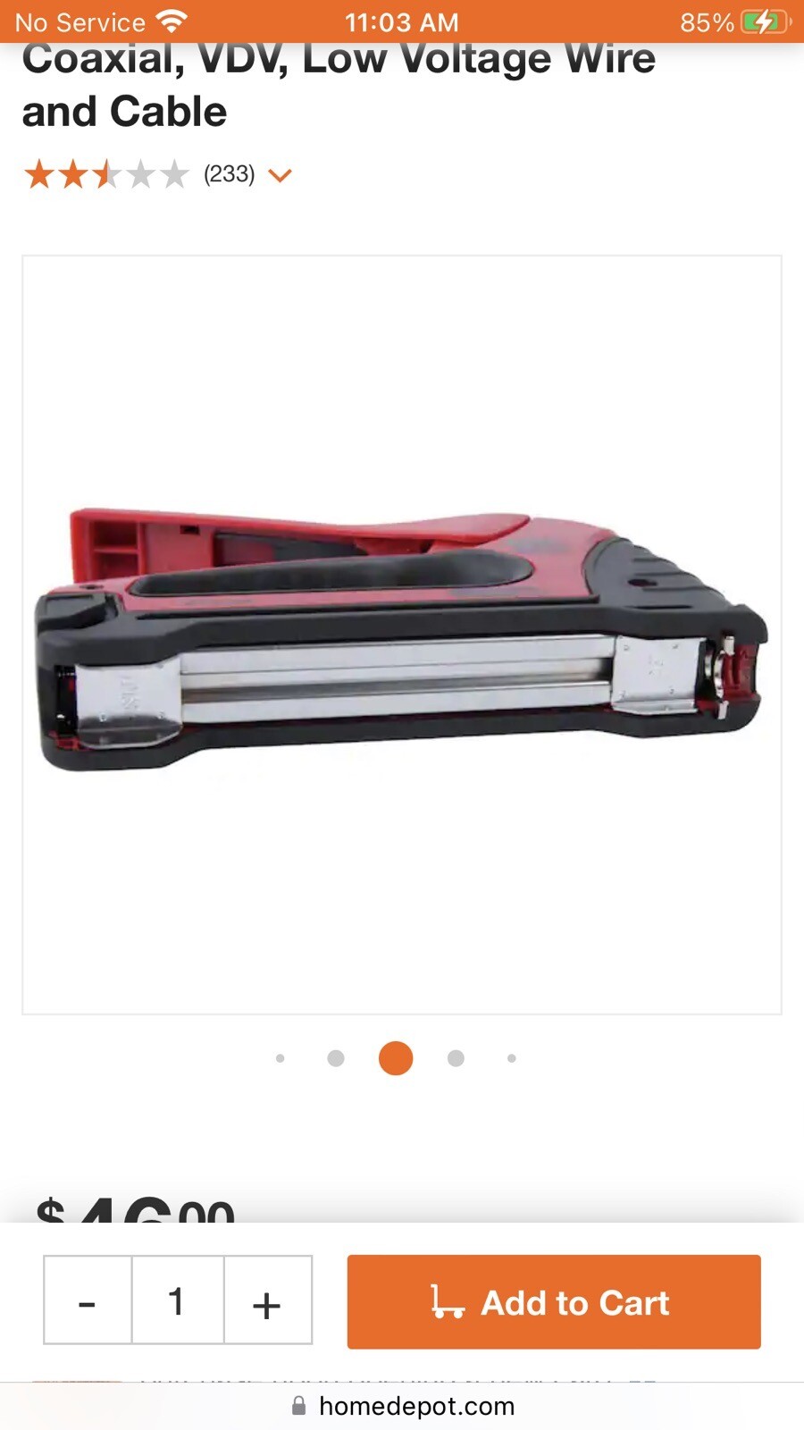 GB Gardner Bende Cable Boss Professional Staple Gun Wire & Cable