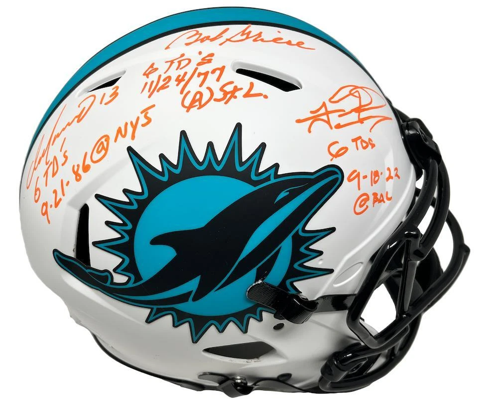 Tua tagovailoa hotsell signed helmet